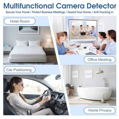 Hidden Camera Detector?,Professional RF Signal Scanner, Bug Detector,Wireless Tracker Detector, Rechargeable Portable Hidden Camera Locator for Office, Hotel, and Travel Securit