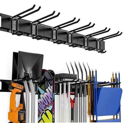 Garage Wall Organizers,Tool Hangers for Garage,Garden Tool Rack Wall Mount,Yard Tool Organizer for Garage,Garage Wall Mount(3 Boards 6 Double Layer Heavy Hooks)