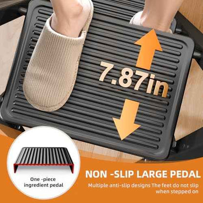 4 Step Ladder,Folding Step Stool with Widen Anti-Slip Pedals,Sturdy Carbon Steel Ladder,Convenient Handrail Heavy Duty Step Stool of 330lbs Capacity Step Stools for Adults Kitchen +1