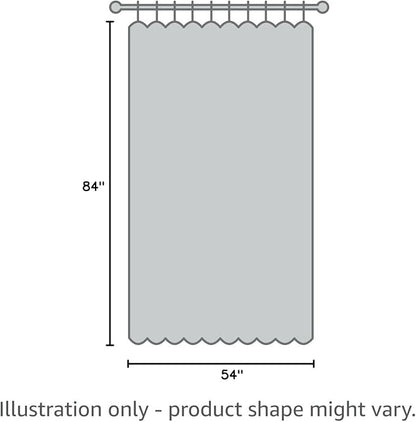 Tollpiz Linen Curtains Bedroom Rod Pocket Semi Sheer Curtain Burlap Light Filtering Thick Linen Drapes for Living Room, 54 x 84 inches Long, Taupe, Set of 2 Panels