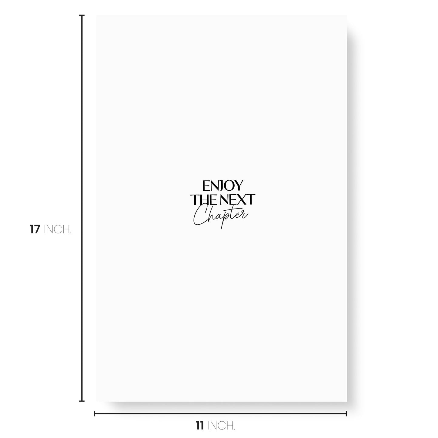 Karto Retirement Signature Board for Party - Party Supplies, Guest Book, Signing Board, Or Card Alternative - Poster Size 11x17 (Unframed) - Next Chapter