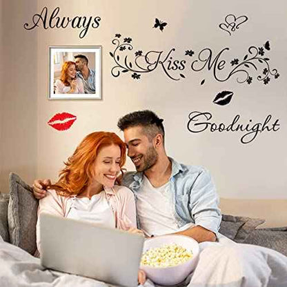 Aeways Kiss Me Goodnight Wall Stickers Decals Wall Decor Home Decorations
