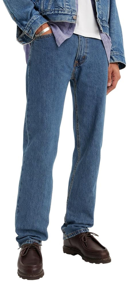 Levi's Men's 505 Regular Fit Jeans (Also Available in Big & Tall), Medium Stonewash, 34W x 32L