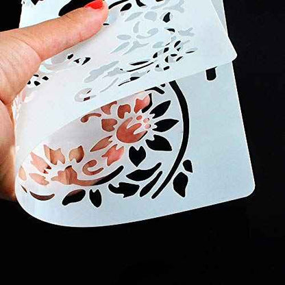 DIY Decorative Stencil Template for Painting on Walls Furniture Crafts