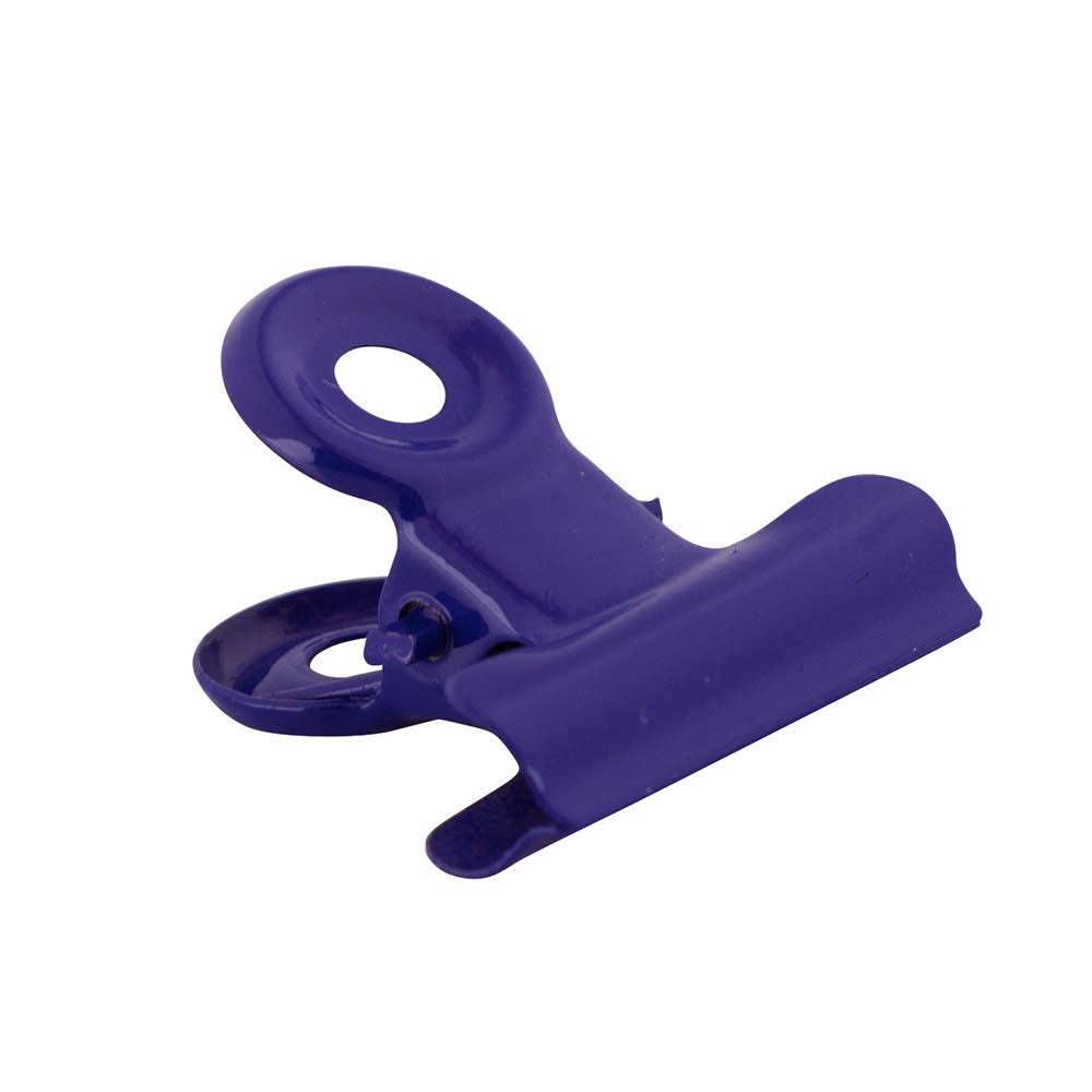 JAM PAPER Metal Bulldog Clips - Small - 22mm - Purple - 25/Pack