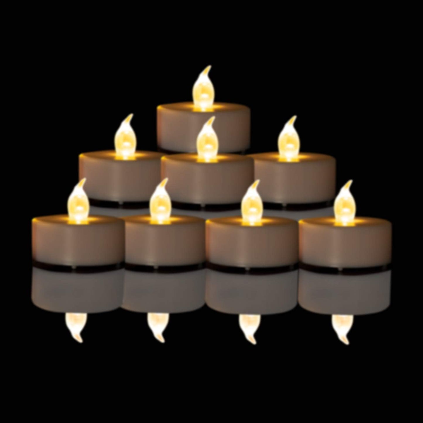Nancia LED Tea Lights Candles- 50PACK Flameless Candles Realistic and Bright Flickering Long Lasting 200Hours for Holiday Celebration,Home Decoration Warm White