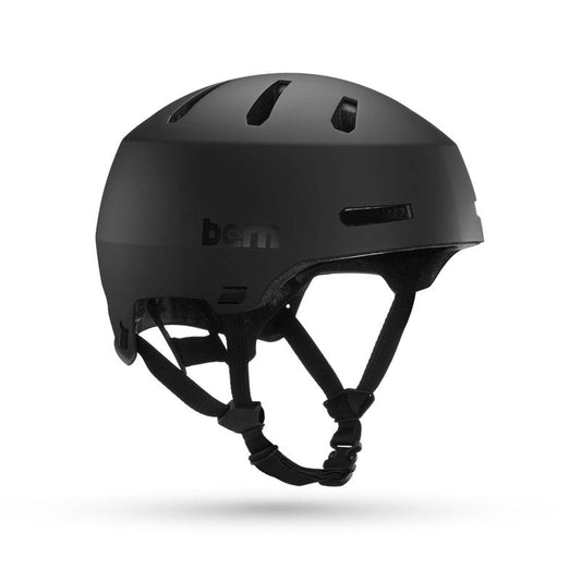 Bern Macon 2.0 Adult Multisport Helmet for Bike, Skateboard, Scooter (Matte Black, Small)