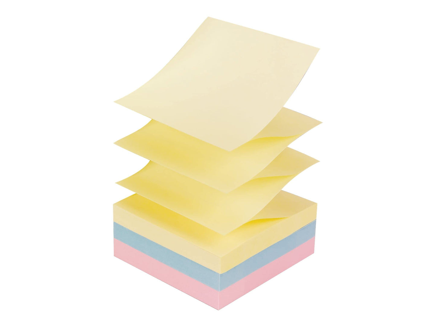 Post-it Pop-up Notes, 12 Sticky Note Pads, 3 x 3 in., School Supplies, Office Products, Accordion Sticky Notes Work with Pop-Up Note Dispenser, Beachside Café Collection