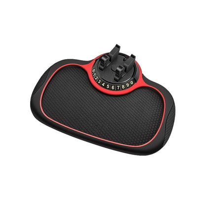 Multifunctional Car Anti-Slip Mat Phone Holder, 360° Rotating,A Must-Have for commuters to Keep Phones, Keys and Gadgets on The Dashboard