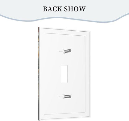Decorative Art Light Switch Covers Lake & Pagoda in Fall Single Toggle Wall Plate Decorative Switchcover Electrical Switchplate for Home Decor