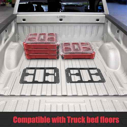 Packout Mounting Plate Compatible with Milwaukee Packout Toolbox,Aluminum Mounting Base Storage Toolbox on Wall or Floor,(Half Plate)