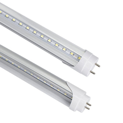 LightingWill LED T8 Light Tube 3FT, Daylight White 5000K, Dual-End Powered Ballast Bypass, 1600Lumens 15W (32W Fluorescent Equivalent), Clear Cover, AC85-265V Lighting Tube Fixtures, 4 Pack