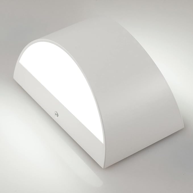 8 Pack White LED Wall Sconces Light Hardwired Wall Sconces Indoor Up and Down Wall Sconce Cool White 6000K(with G9 Bulbs)