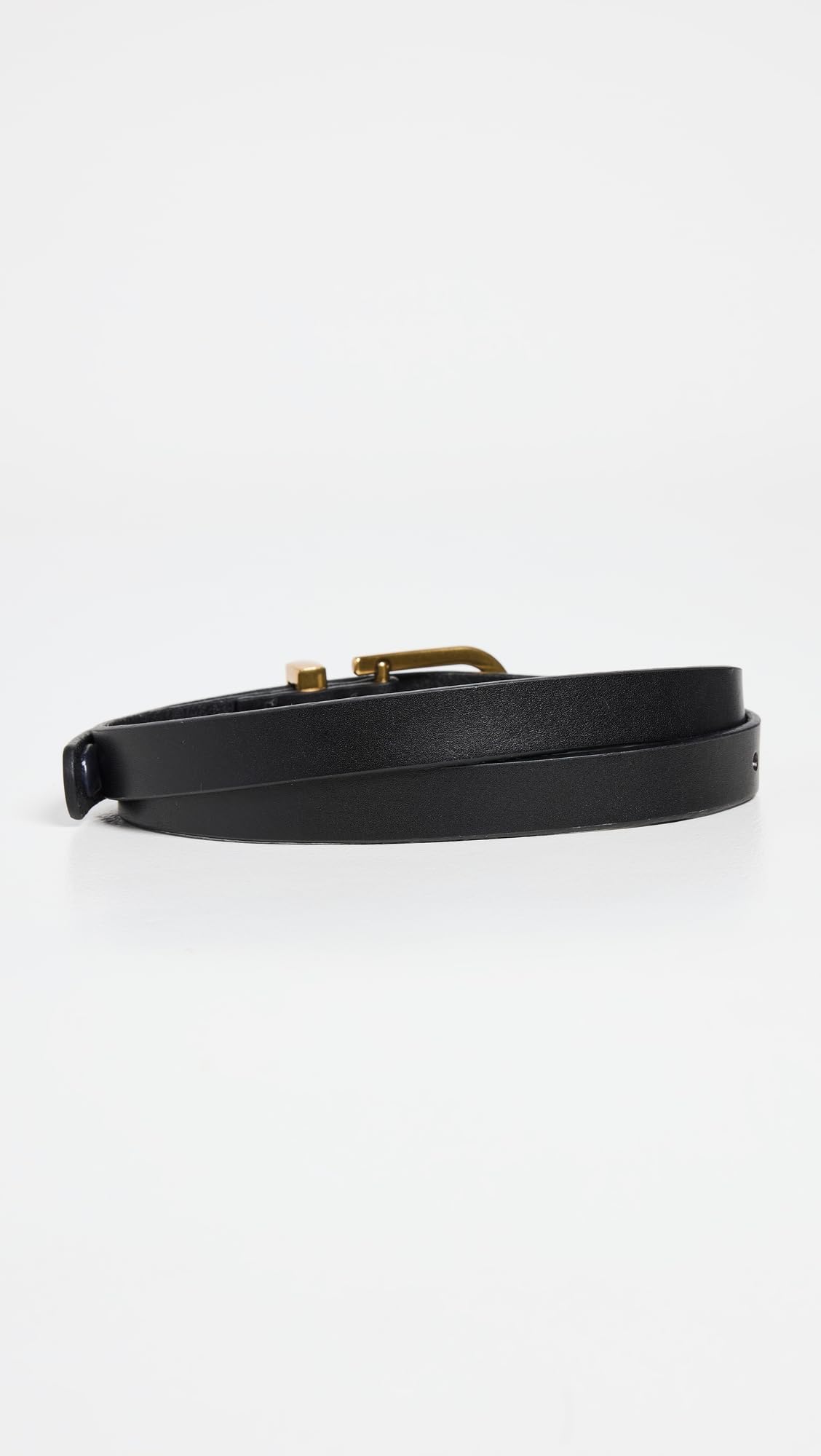 FRAME Women's Petit Simple Art Deco Belt, Black, S