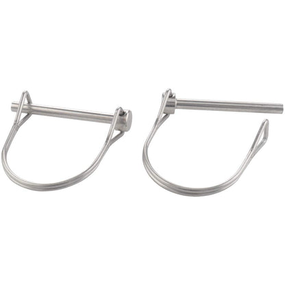 2 Pack Safety Coupler Pin 0.197" x 1.97"(5mm x 50mm), Full Marine Grade 316 Stainless Steel Heavy Duty Shaft Locking Pin