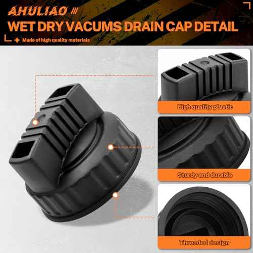 47922 Drain Cap Wet/Dry Vacs, for Shop Vac Drain Cap, New Workshop Vacuums Cleaner Replacement Parts