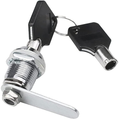 Litensh Thread Tubular Cam Lock 25mm, Mailbox Lock Cabinet Cylinder Lock for Door Drawer Cupboard Letterbox with Keys Alike (1, 25mm)
