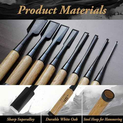 SUIZAN Japanese Wood Chisel 1-7/16" (36mm) - Professional Oire Nomi Woodworking tools