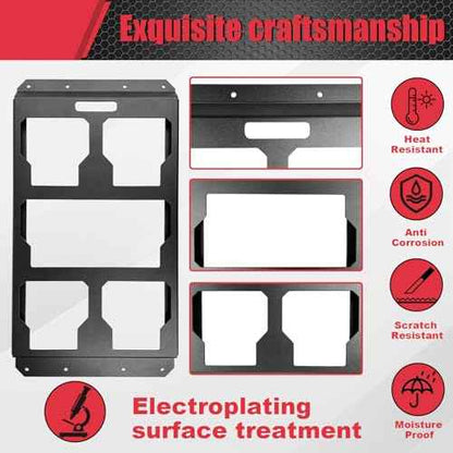 Packout Mounting Plate Compatible with Milwaukee Packout Toolbox,Aluminum Mounting Base Storage Toolbox on Wall or Floor,(Half Plate)