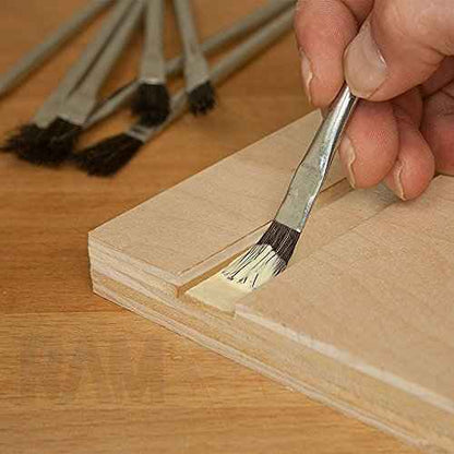 Acid Brushes - 36 Count 3/8 Inch Horsehair Acid Flux Brushes, Disposable Glue Brushes for Woodworking, Epoxy Brushes for Resin, Great for Crafting, Soldering, in The Home, and School, or Shop