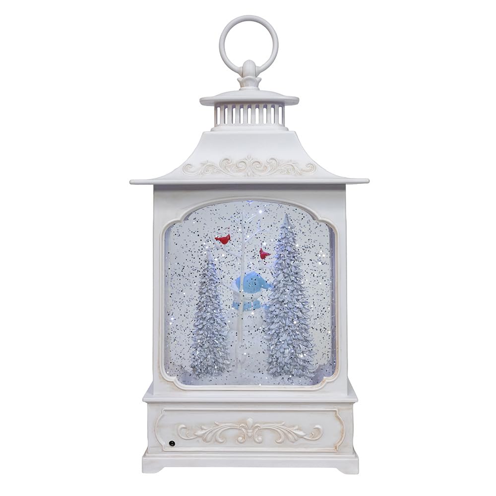 Kurt Adler 12.75" Battery Operated USB LED Lighted Snowmen & Penguins Water Lantern