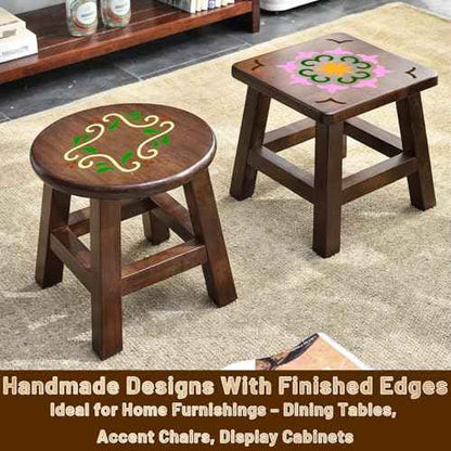 16 Pcs Wall Stencil Set, 8X8 Inch Wall Stencils for Painting with O-Ring Hook, Talavera Stencil for Painting on Furniture, Floor, Walls, Canvas, Resuable Tile Stencils for Home D?cor