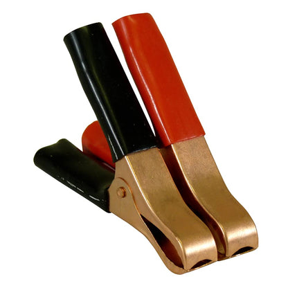 Schumacher Electric Replacement Battery Clamps with Color-Coded Grips, BAF-C50, 50 Amps, Red for Positive and Black for Negative, One-Year Limited Warranty, Copper, 1 Set