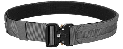 KRYDEX Quick Release Rigger MOLLE Belt 1.75 Inch Inner & Outer Tactical Heavy Duty Belt (WG, Large)