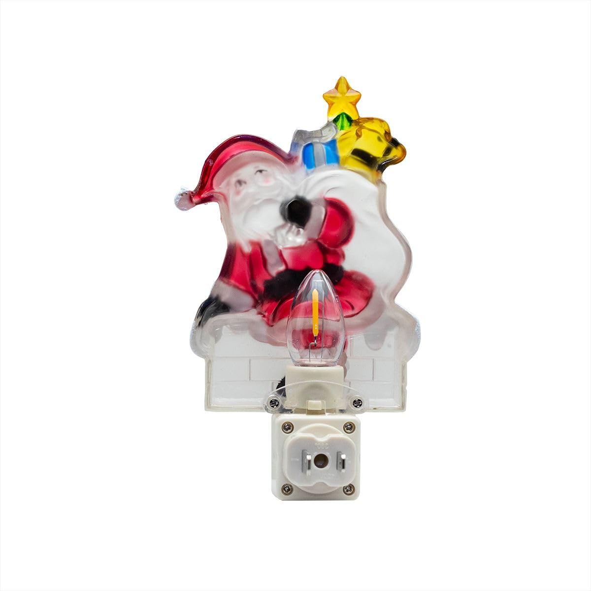 Novelty Lights LED Lamp Santa Claus Christmas Decoration Night Light with Swivel Plug