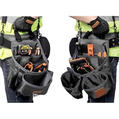 Tool belt,Tool Belts for Men with Suspenders and Magnetic Tool Pouch.Heavy Duty Carpenter/Construction Tool Belt.
