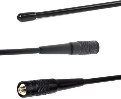 HYS 20W GMRS Two Way Radio Antenna - 14.96" SMA Female, 462-467 MHz, 2.5dBi Gain for Walkie Talkie/Repeater