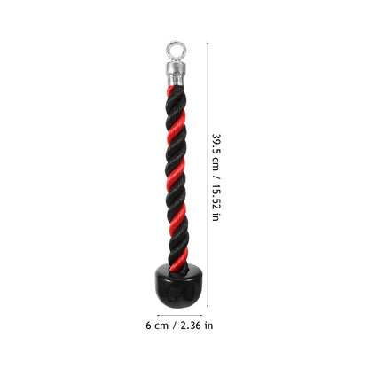 BESPORTBLE Single Grip Tricep Rope Pull Down - Heavy Duty Bicep Kit Exercise Attachment Easy to Grip & Non Slip Cable Attachment for Home Gym Pulley Workout Tricep Push Down Rope 1Pc