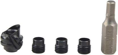Aluminum Hooded Peep Sight Kit for Compound Bow - 37/45 Degree Aperture with 3 Inner Core Sizes