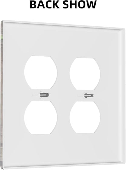 Decorative Light Switch Cover Plate Farm Barn Farmhouse Rustic Country Flower 2 Gang Socket Covers Double Duplex Wallplates Switch Plates and Outlet Covers for Bathroom Home Decor