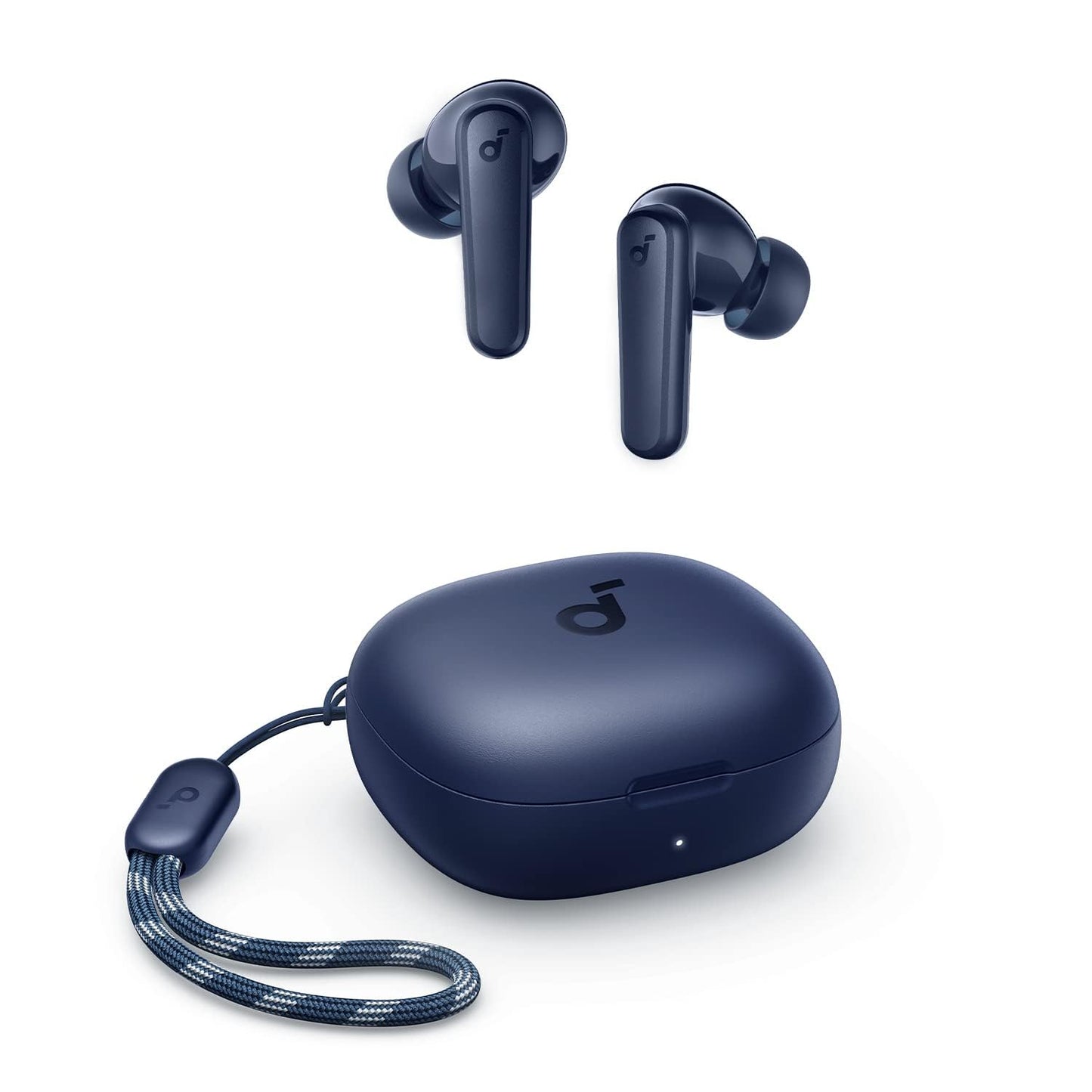 Soundcore by Anker P20i True Wireless Earbuds, 10mm Drivers with Big Bass, Bluetooth 5.3, 30H Long Playtime, Water-Resistant, 2 Mics for AI Clear Calls, 22 Preset EQs, Customization (Blue)
