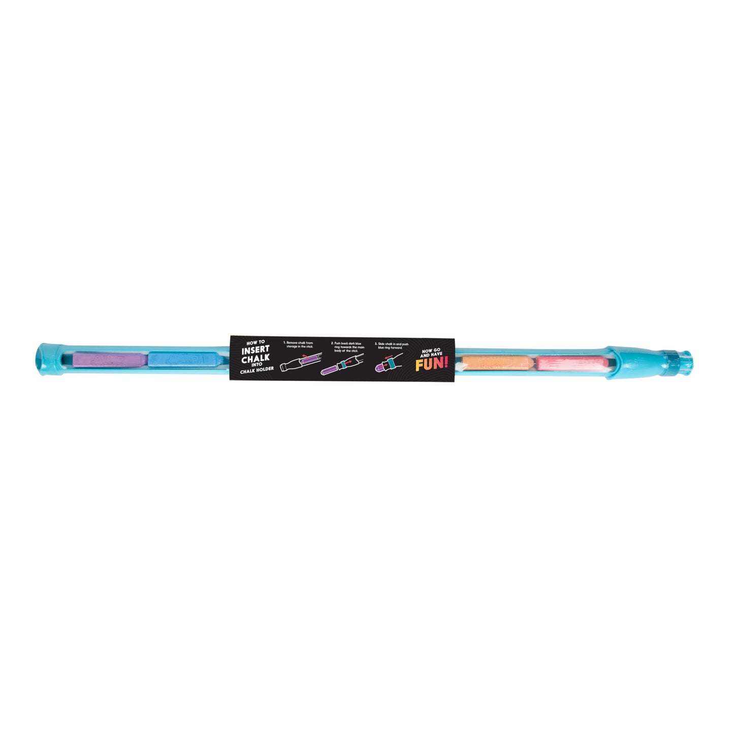 Chuckle & Roar - CHAWK! 3' Chalk Holder - Sized Perfect for Little Sidewalk Artists - Keep the CHAWK off your hands - Ages 4 and Up