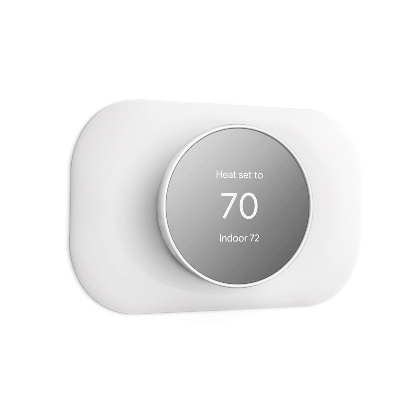 Petrichor Nest Thermostat Wall Plate - Compatible with Google Nest Thermostat 2020 - Nest Thermostat Trim Kit, Nest Thermostat Wall Plate Cover Accessory Easy Installation - Snow