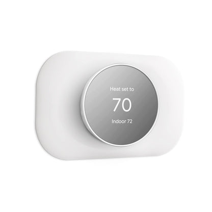 Petrichor Nest Thermostat Wall Plate - Compatible with Google Nest Thermostat 2020 - Nest Thermostat Trim Kit, Nest Thermostat Wall Plate Cover Accessory Easy Installation - Snow