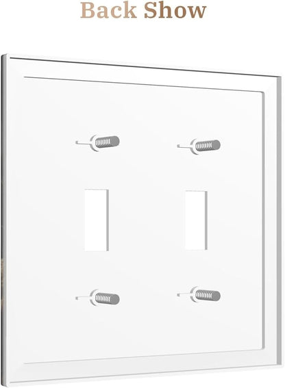 Decorative Art Light Switch Covers Sunburst Over the Wilderness 2 Gang Double Toggle Wall Plate Decorative Switchcover Electrical Switchplate for Home Decor