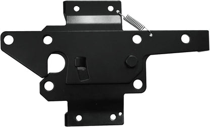 Self-Locking Gate Latch Heavy Duty Post Mount Automatic Gravity Lever Wood/PVC Fence Gate Lock with Fasteners Hardware,for Secure Pool |Yard | Gadren, Steel,Black