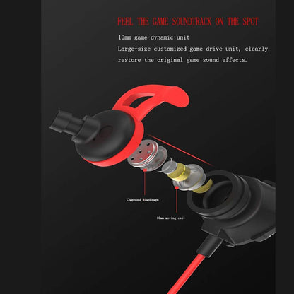 Eachbid Gaming Wired Earphone 3.5mm in-Ear Headphones with Dual Mic Gaming Headset for PS4 PUBG 3D Earbuds for Tablets Notebook Computer Black