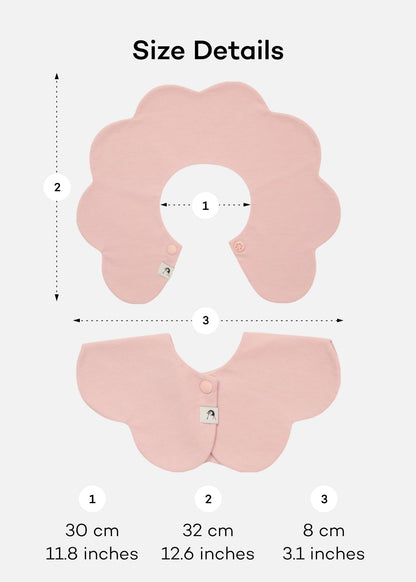 Konny Baby Bibs 5-Pack, 360 ° Rotate, Soft and Absorbent Bandana for Drooling and Teething Newborn Boys Girls Baby Essentials (Set 4 - Mint, Pink, Beige, Wine Dot, Creamy Gingham)