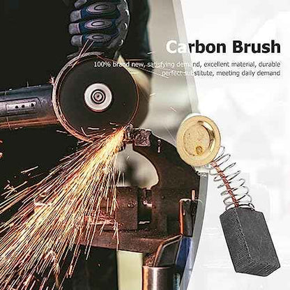40Pcs Electric Motor Carbon Brushes 10 Different Sizes for Replacement Repair Power Tool Part