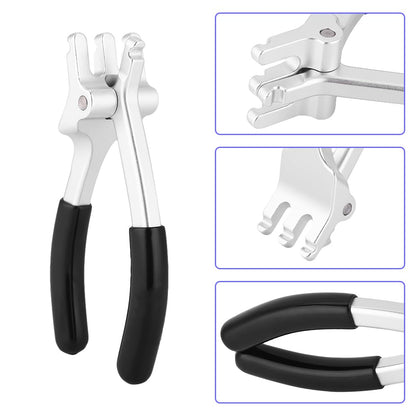 Archery D Loop Pliers for Compound Bow, Bow Press Tools Accessories Bowstring D Ring Install Tool Nocking Point Pliers Archer Making Installing Adjusting Clamping Hunting Repair Comfort Grip Handle