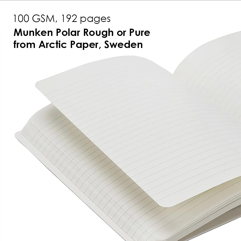 myPAPERCLIP Limited Edition A5 Ruled Notebook | 192 Pages, 100 GSM, Soft Cover, A5 (5.83 × 8.27 in) | Flat Lay | Bookmark & Elastic Closure | Raspberry