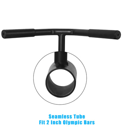 Luwint Solid T Bar Attachment for Landmine Row, Home Gym Workout Equipment Handle for 2'' Olympic Barbell