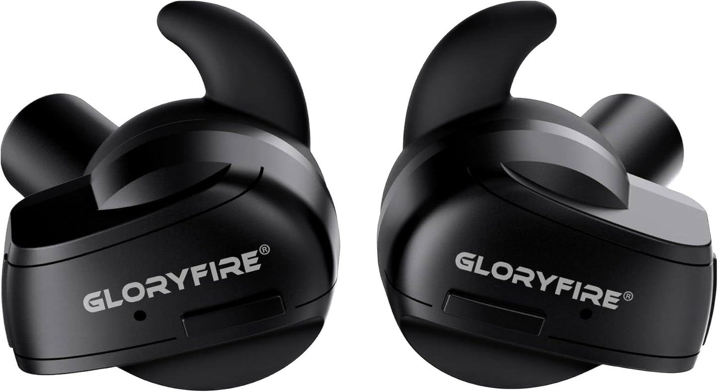 GLORYFIRE Shooting Ear Protection Earplugs, Hearing Protection Earbuds for Noise Reduction(Matte Black)