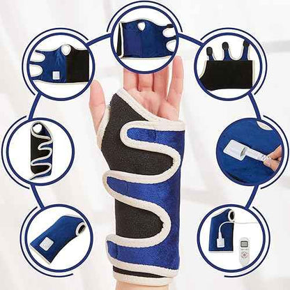 CAMECO Heating Pad for Wrist Pain Relief, Heated Wrist Wrap for Carpal Tunnel, 10-90Min Timer