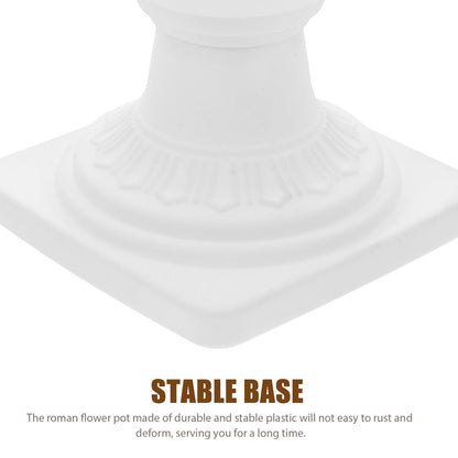 Abaodam Small Detachable Roman Style Planter 16.53X5.51X6.69In Decorative Garden Flower Pot for Succulents Porch Patio Indoor Outdoor Use