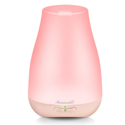 Homeweeks Diffusers, 100ml Colorful Essential Oil Diffuser with Adjustable Mist Mode, Auto Off Aroma for Bedroom/Office/Trip (100 ML 1 Pack)